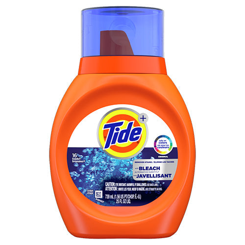 Tide With Bleach Liquid Fabric Detergent (25 fl oz)