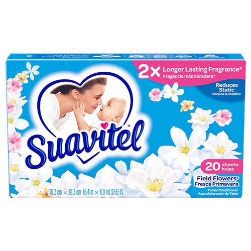 Suavitel  Dryer Sheets Field Flowers 20 ct